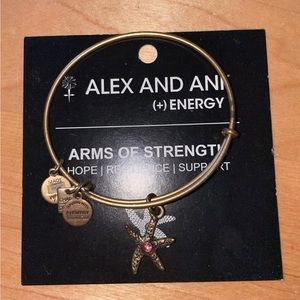 Alex and Ani Gold Arms of Strength Bracelet